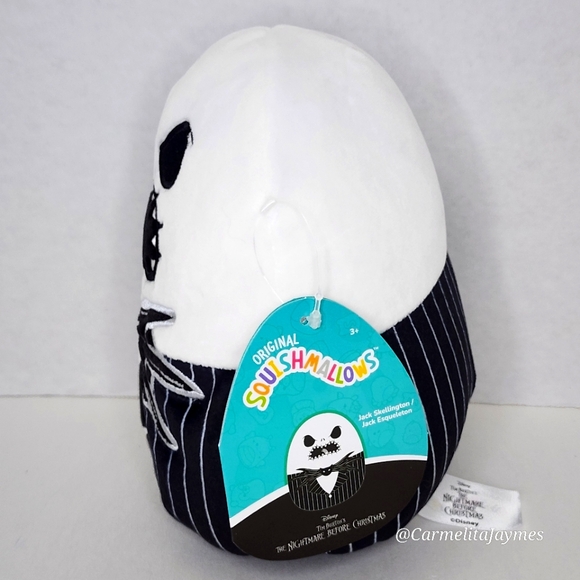 🎃 JACK SKELLINGTON 💀 Open Mouth Disney NBC X Squishmallow Halloween 2024 ☆ NWT - Picture 2 of 8